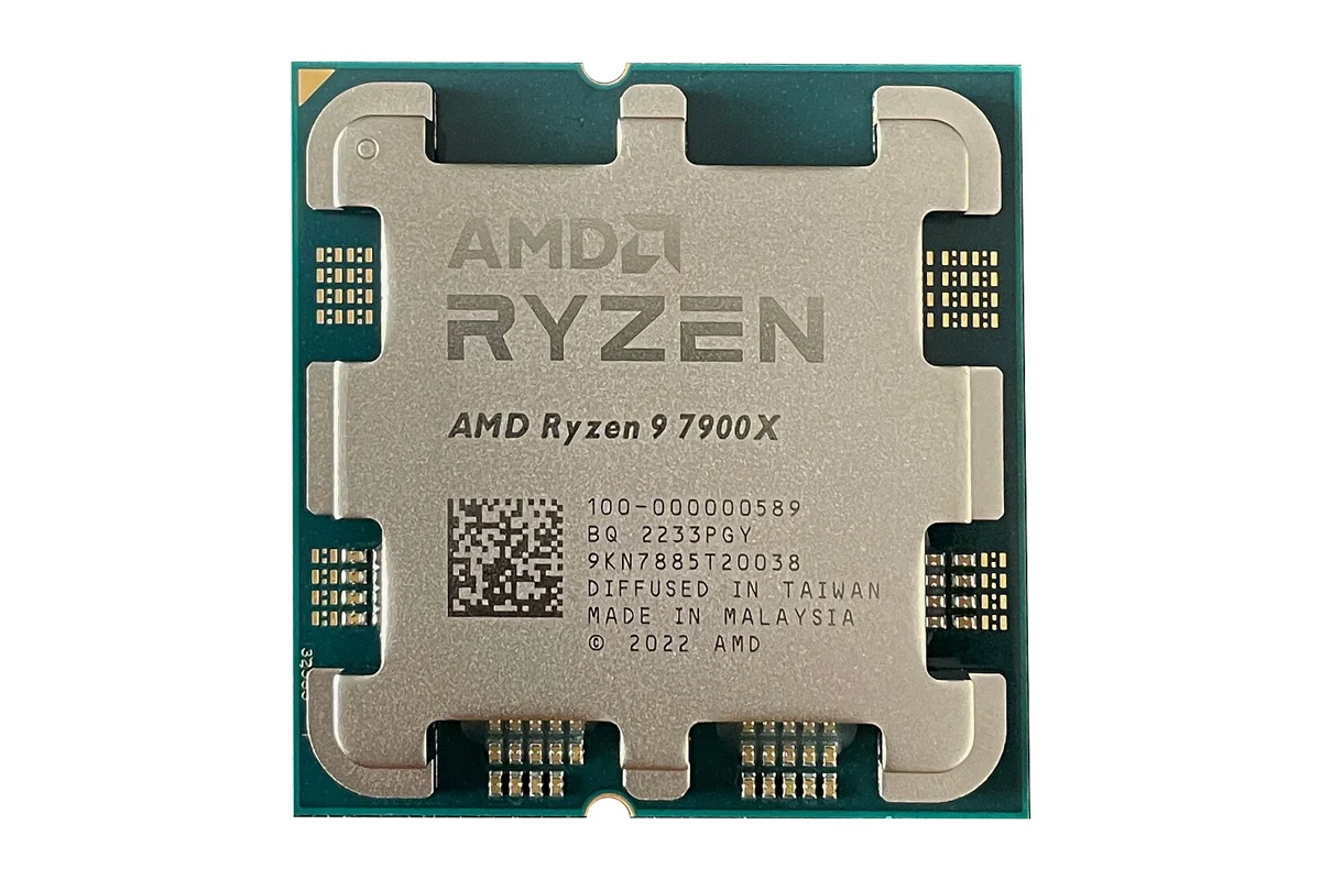 Ryzen 9 7900X — 產品/系列參考圖;外觀以具體版本為準。