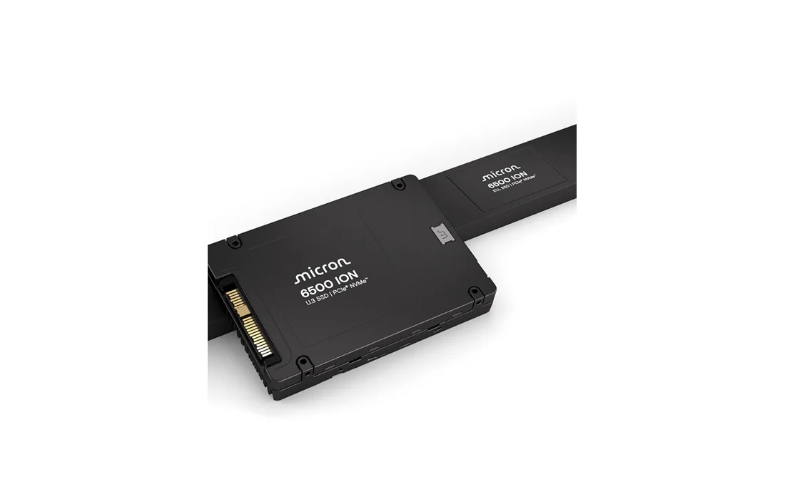 Micron 6500 SSD — 產品/系列參考圖;外觀以具體版本為準。