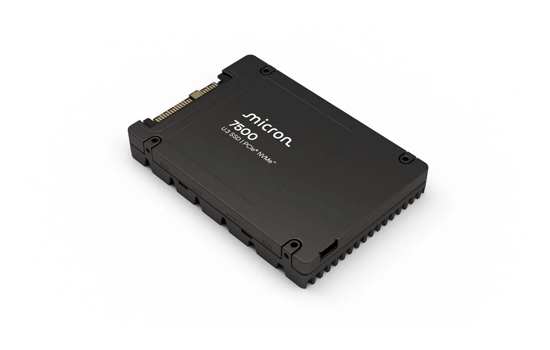 Micron 7500 SSD — 產品/系列參考圖;外觀以具體版本為準。