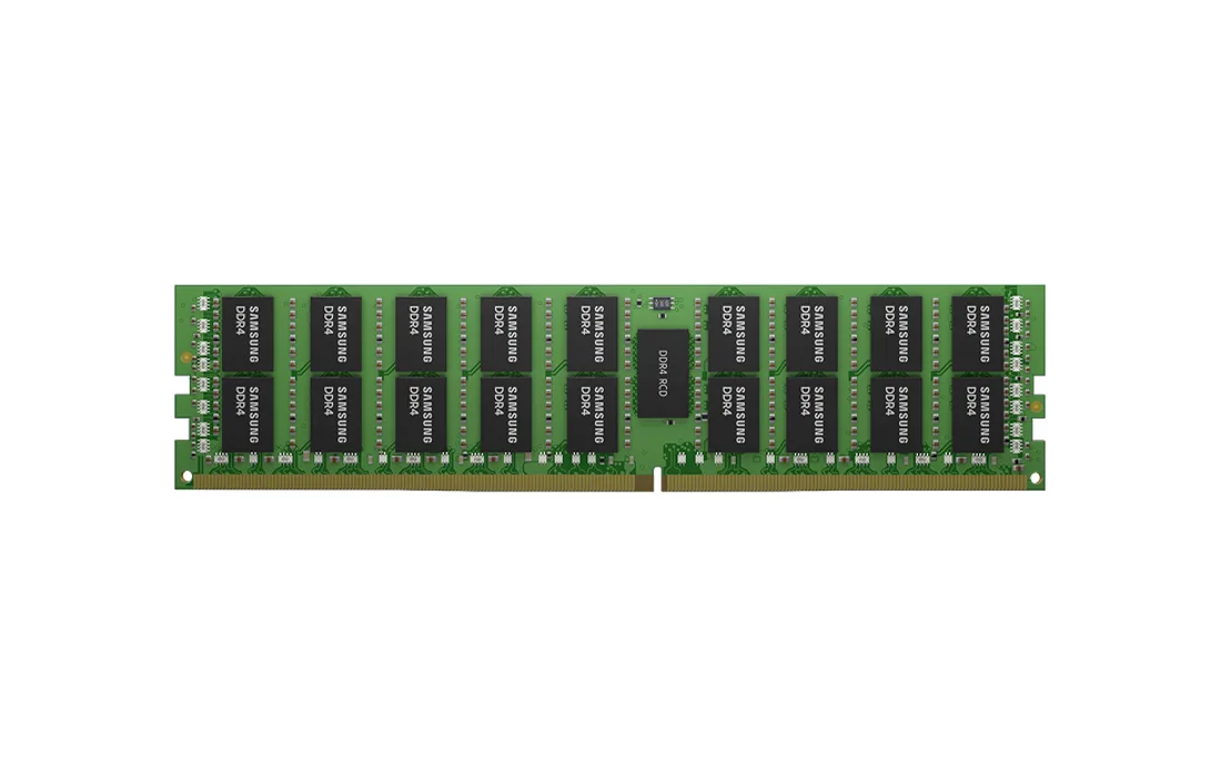 Samsung DDR4 RDIMM — 產品/系列參考圖;外觀以具體版本為準。
