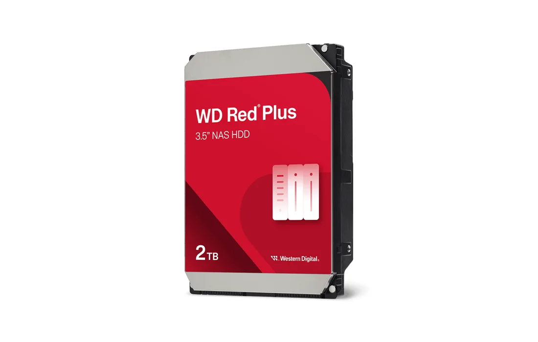 WD Red Plus — 產品/系列參考圖;外觀以具體版本為準。